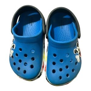 Kids Mickey Blue Crocs Size 6